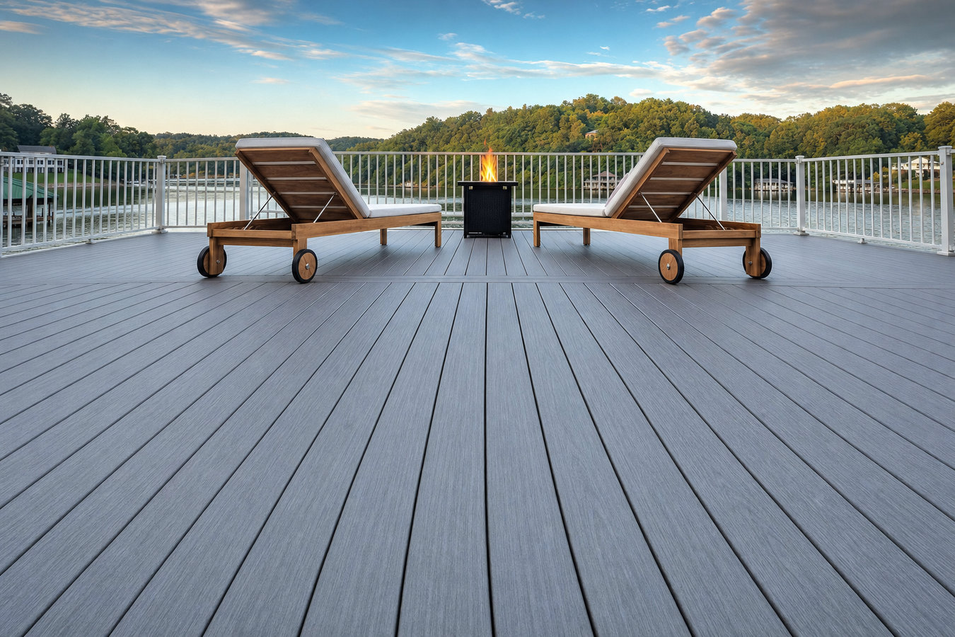 Composite deck installation
