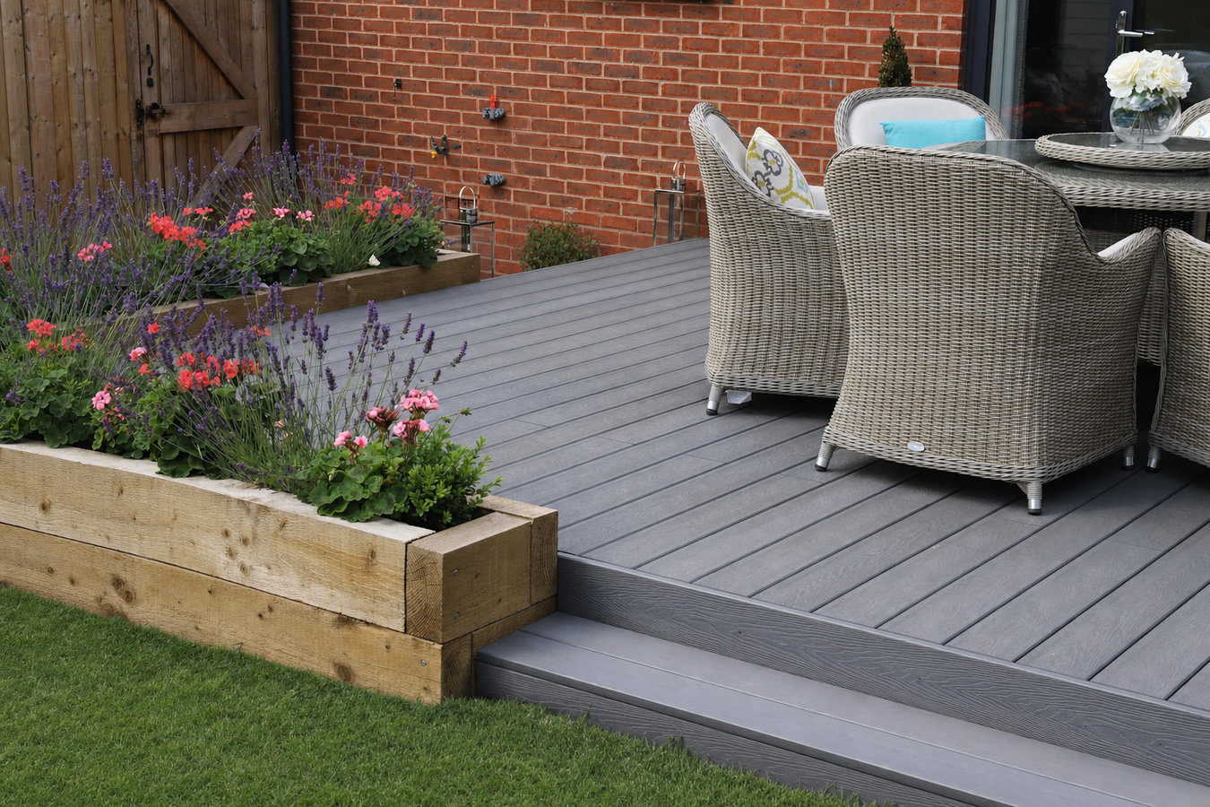 Trex deck installation